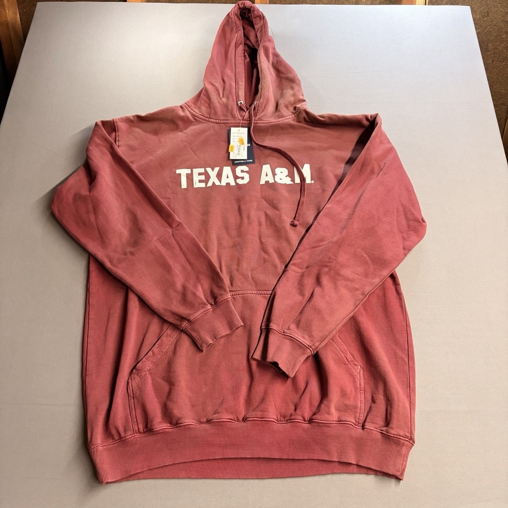 Texas A&M Aggies Fanatics Pigment Dyed Hoodie Maroon 2XLT NWT